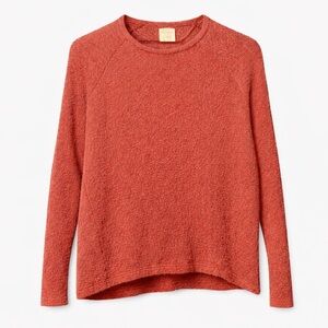 Zara Trafaluc Coral Orange Knit Top